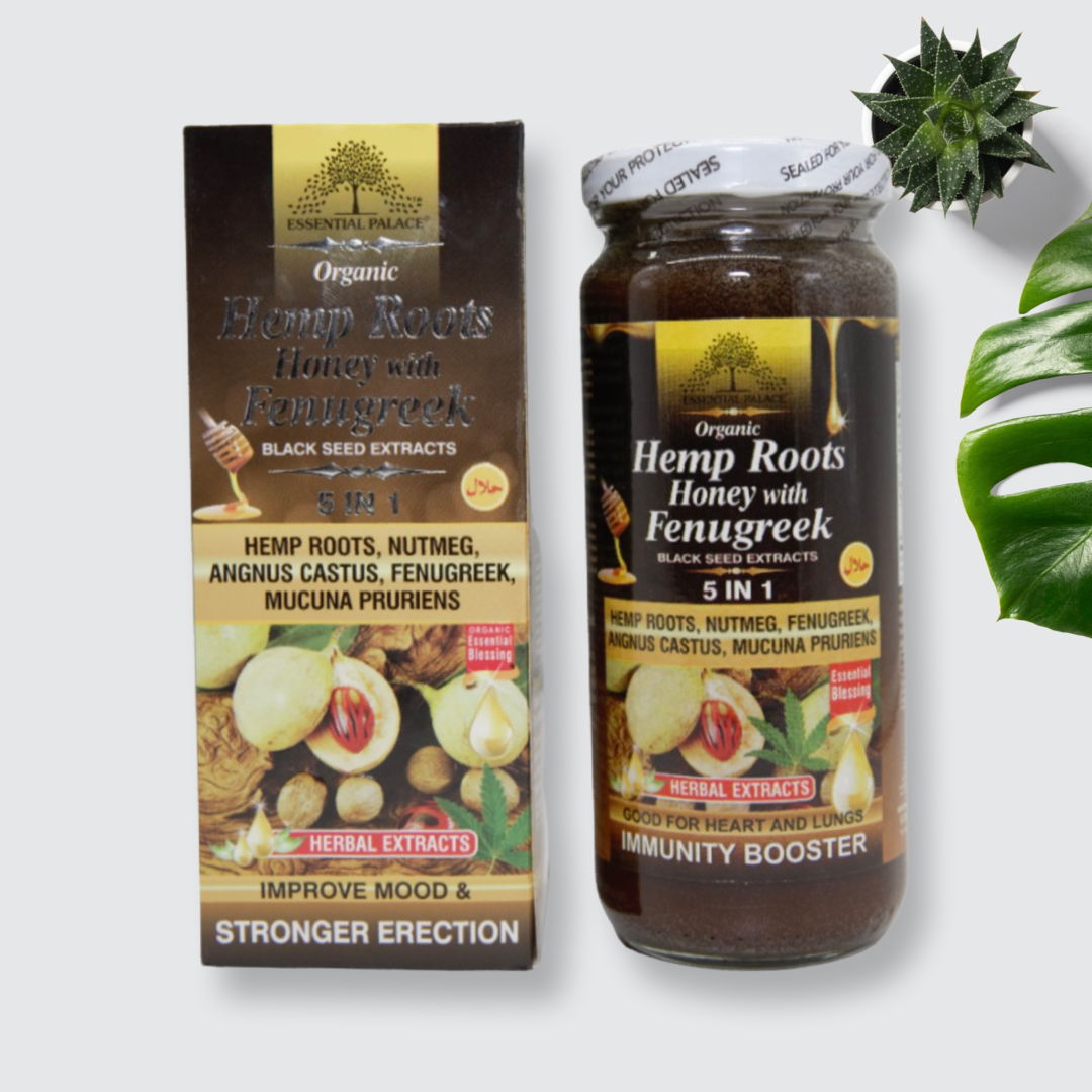 Organic Hemp Roots Honey with Fenugreek