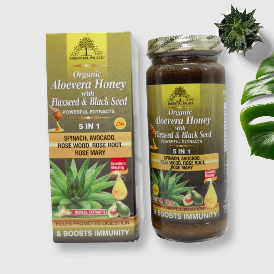 Organic Aloe Vera Honey with flaxseed & Black Seed