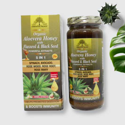 Organic Aloe Vera Honey with flaxseed & Black Seed