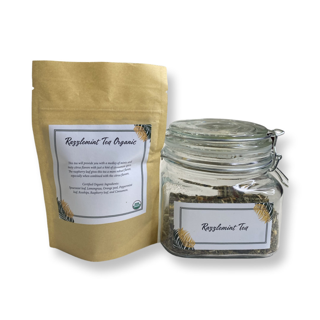 Mouslam Tea ORGANIC RAZZLEMINT TEA 1 oz – The Modest Muslim